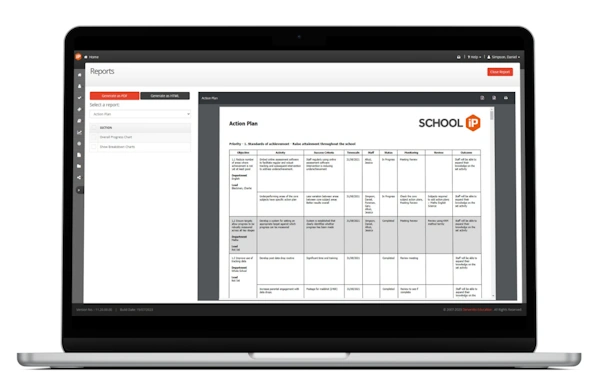 SchooliP Improvement Plan on a Macbook