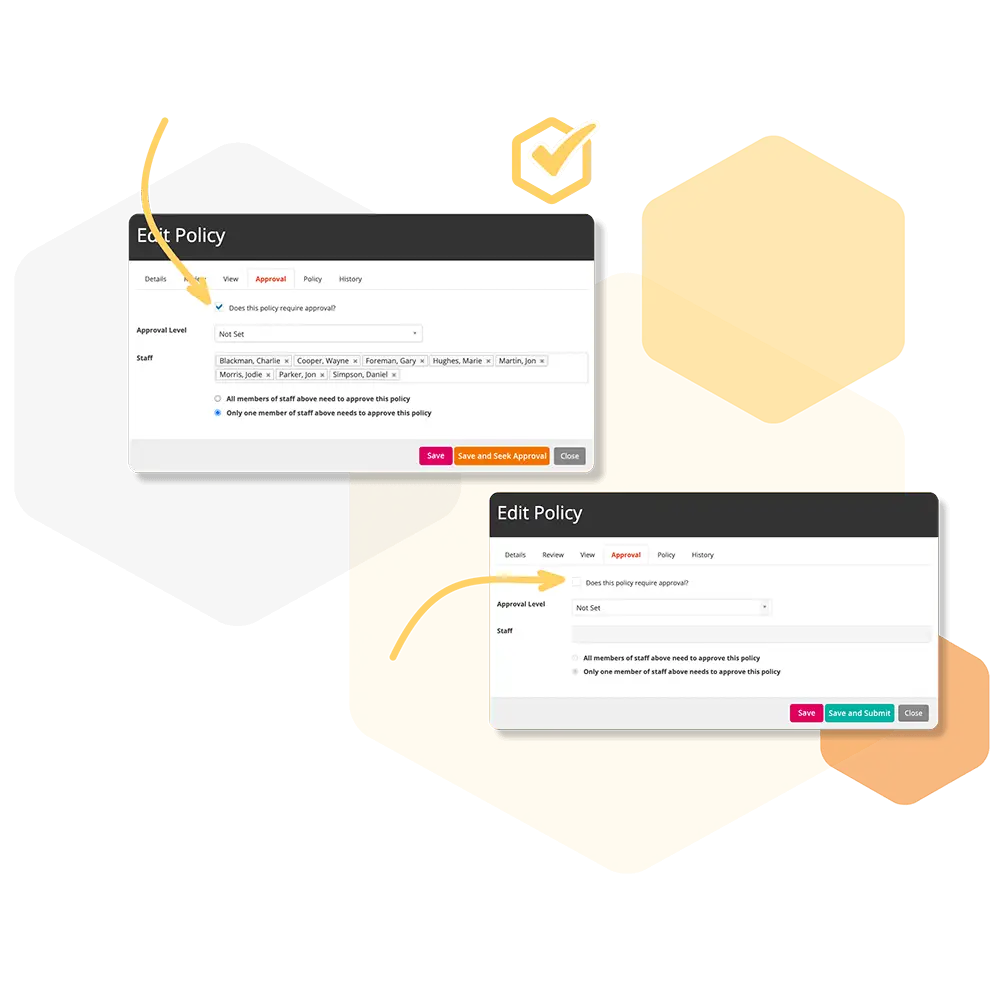 Secondary image of Policy Management features