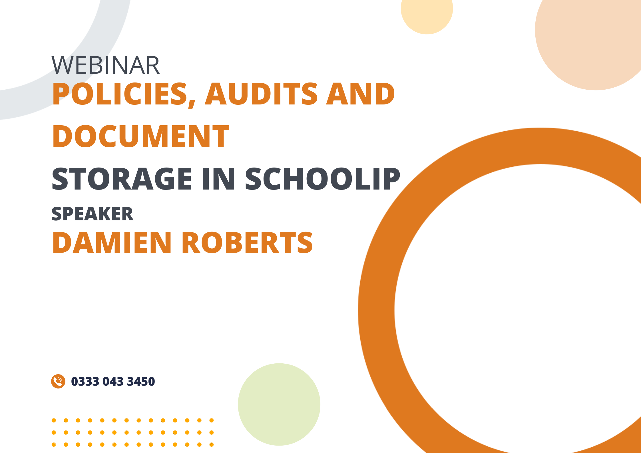 Policies, Audits and Document Storage in SchooliP
