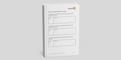 First page of Learning Walk Template