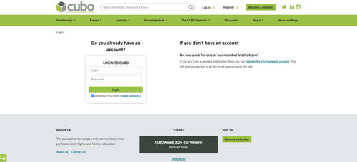 Cubo Login Page.png